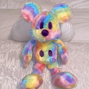 16" Pastel Rainbow Mickey Mouse Plush